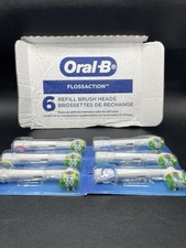 6 Pack - Oral-B Floss Action Electric Toothbrush Replacement Brush Heads Genuine
