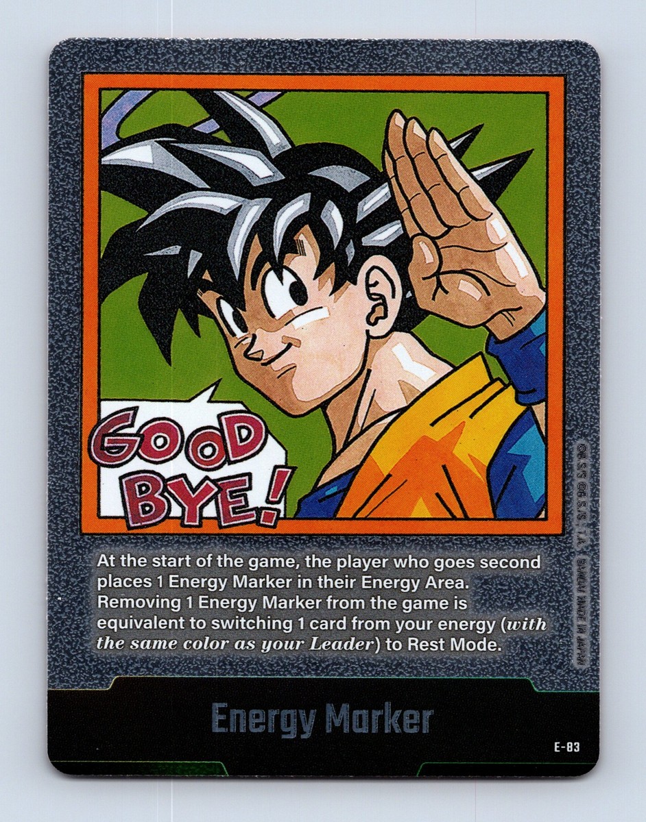 Energy Marker E-83 Silver Manga Booster 02 Dragon Ball Card