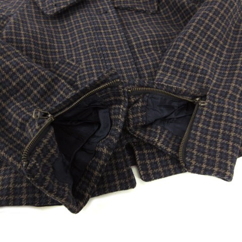 ZARA BASIC Jacket Stand Collar A-Line Wool Blend … - image 7