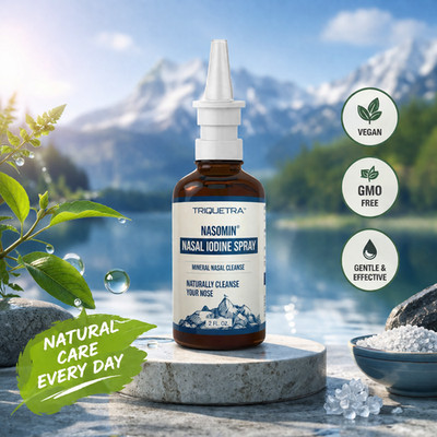 TRIQUETRA Nasomin Nasal Iodine Spray Mineral Nasal Cleanse 2 fl oz
