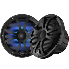 Wet Sounds REVO 8-SWB Black Closed SW Grille 8" Marine LED Speakers