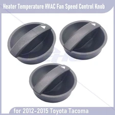 3pcs FITS 2012-2015 Toyota Tacoma 55900-04070 Black Control Knob Fan Heater AC