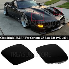 Gloss Black For Corvette C5 1997-2004 Front H...
