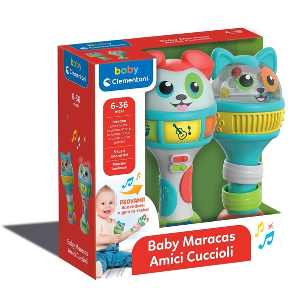 Gadget -D- Clementoni Baby Clementoni Baby Maracas Amici Cuccioli Clementoni-image