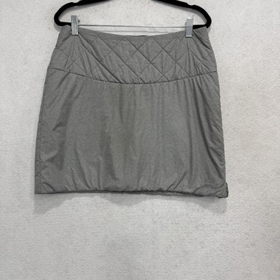 Eider Skirt Womens 6 Gray Insulated Quilted Fleece Lined Zip Hiking Ski Winter