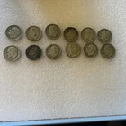 12 X 90% Silver Roosevelt Dimes Various Dates And Conditions