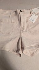 Women's ANA Cream Color High Rise Shorts Size 14 NWT