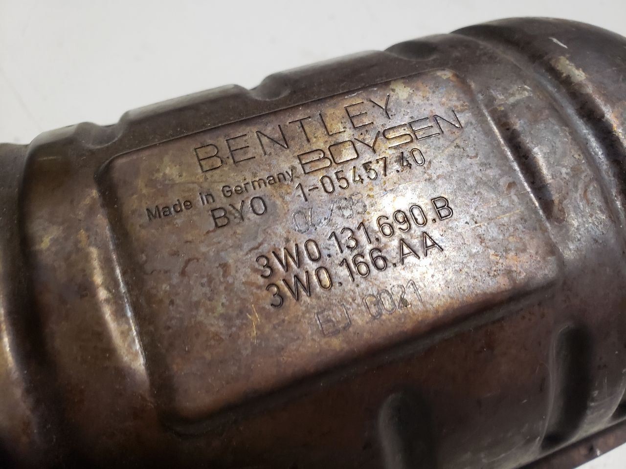 Bentley Flying Spur 2007 Left Downpipe P/N 3W0131690B