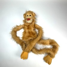 De colección 1981 Hanmee Pierna Larga Envolvente Mono Mano Marioneta Peluche Chirridos