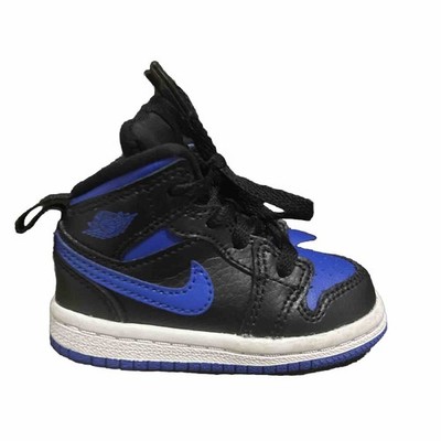 Nike Air Jordan 1 Mid TD Hyper Royal Blue' 2019 640735-068 Toddler Size 4c