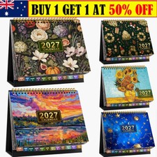 2027 Desk Calendar Standing Flip Desktop Calendar Planner January - December