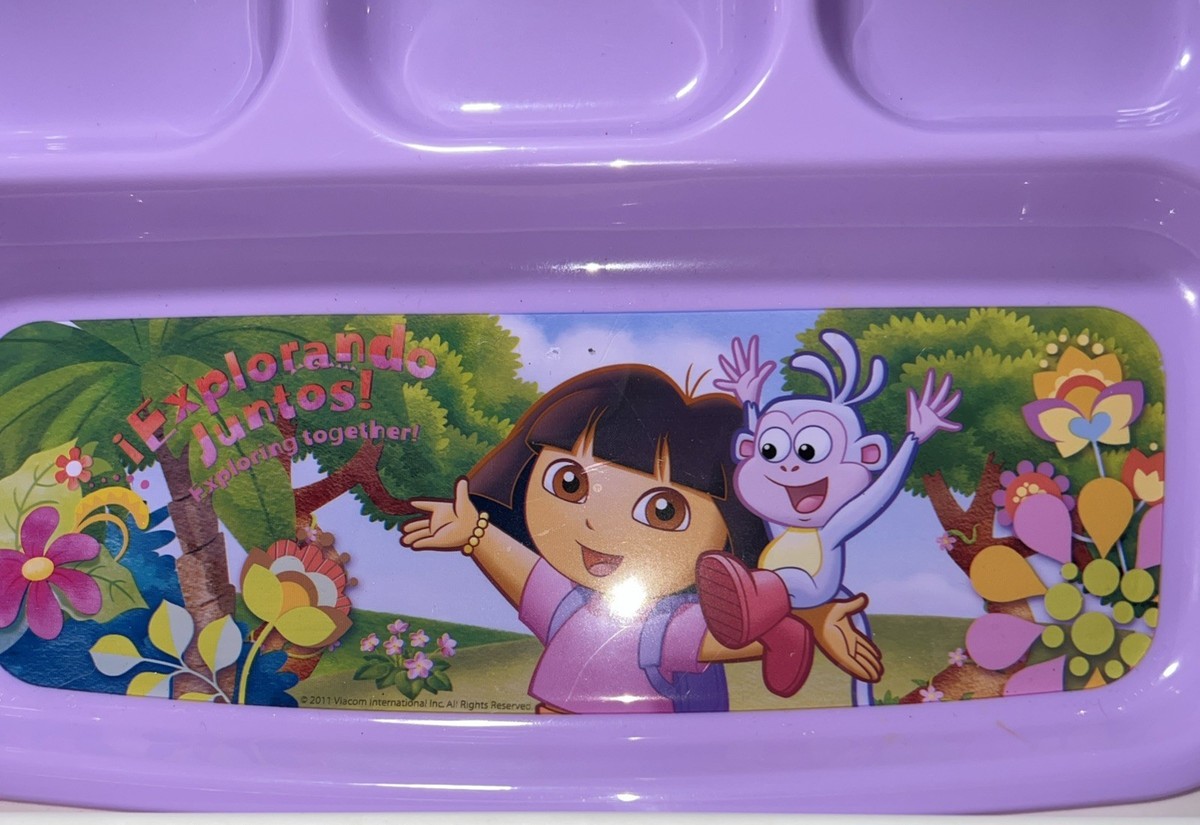 Dora The Explorer Divided Plates - Zak! Designs BPA FREE BRAND NEW