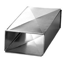 SOUTHWARK TD48208 Duct 48" x 20" x 8" 26 Ga Hot Dipped Galvanized 2-Piece