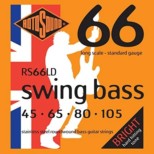Cordes De Basse Électrique ROTOSOUND ROT-RS66LD Du JAPON [1Wo] - Photo 1/1