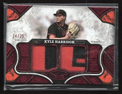 2025 Topps Tier One MLB #T1R-KHA Kyle Harrison Game Used Jersey Patch /25 Giants