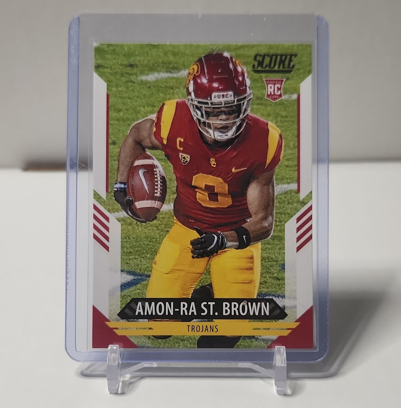 Panini 2021 Score Rookies Amon-Ra St. Brown RC USC Trojans #330 Base