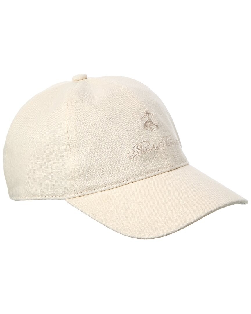 Brooks Brothers Linen Baseball Hat Mens Brown Os 7790₽