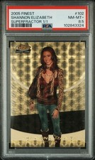 2005 Topps Finest Shannon Elizabeth SuperFractor Rookie RC 1/1 SSP PSA 8.5