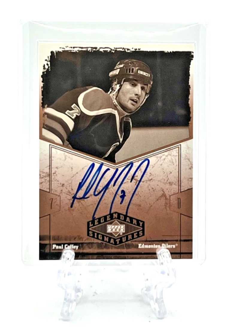 Paul Coffey Ice Hockey Autographed Sports Trading Card Singles for