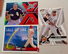 2008 Upper Deck X Xpotential Jim Thome #X-JT &2003 Fleer Tradition Tale of Tape