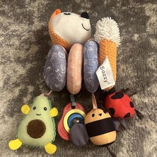 Sozzy Plush Fox Baby Spiral Hanging Activity Toy
