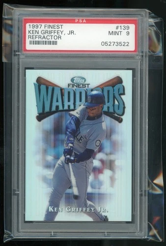 1997 Finest #139 Ken Griffey Jr. Refractors PSA 9 Pop 42