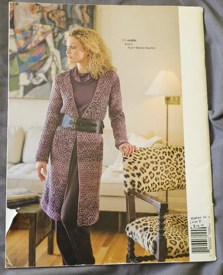 Norah Gaughan Woodland Gothic Knitting 15 Patterns Sweater Hat Scarf Knit Vol 3 - Image 2 of 4