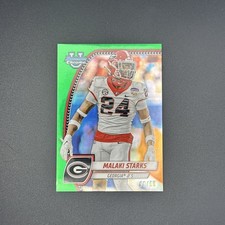 Malaki Starks 2024 Bowman U Chrome - Green Refractor /99 Ravens Bulldogs