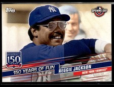 2019 Topps Opening Day #YOF-15 Reggie Jackson 150 Years of Fun Card 3801K