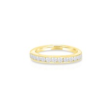 Diamond Wedding Band 14K Yellow Gold
