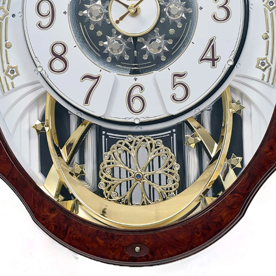 Rhythm Clocks "Woodgrain Marvelous" Magic Motion Clock - Image 4 of 4