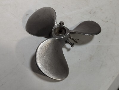 8.5'' Mixing Propeller, 3 Blades, Steel, Two Set Bolts with Hex Heads