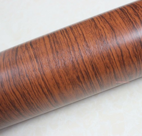 DIY Matte Glossy Wood Grain Textured Vinyl Wrap Sticker Car Home Interior Decors - Picture 14 of 33