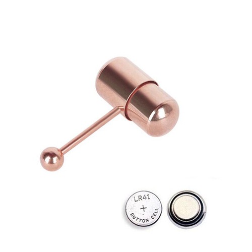 Fashion Women Men Vibrating Silicone Tongue Ring Bar Stud Piercing + 2 Batteries - Picture 21 of 21