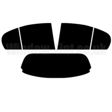 For Nissan Almera 5-door 2000+ (PH2) Pre Cut Window Tint Kit 20% Dark Rear Film