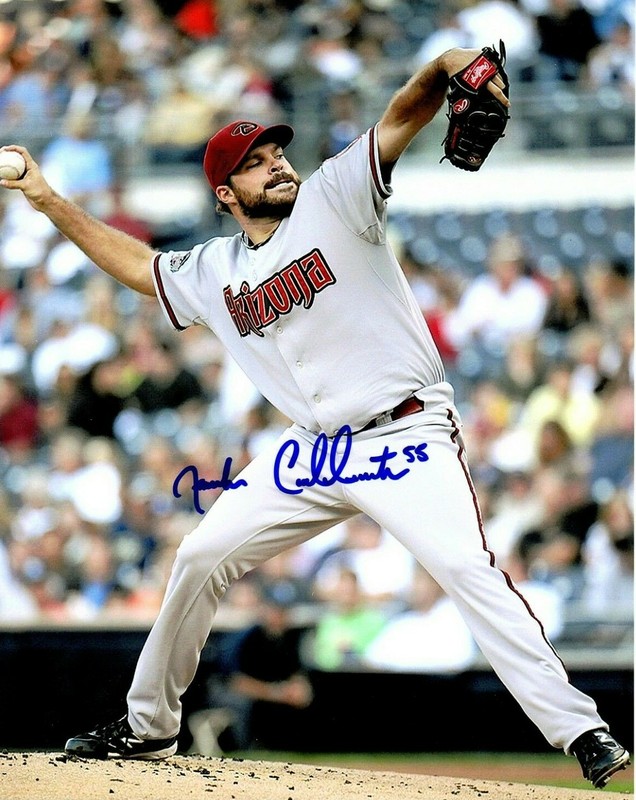 Josh Collmenter hand signed 8X10 PHOTO W/COA Arizona Diamonbacks CMU HOMER MI