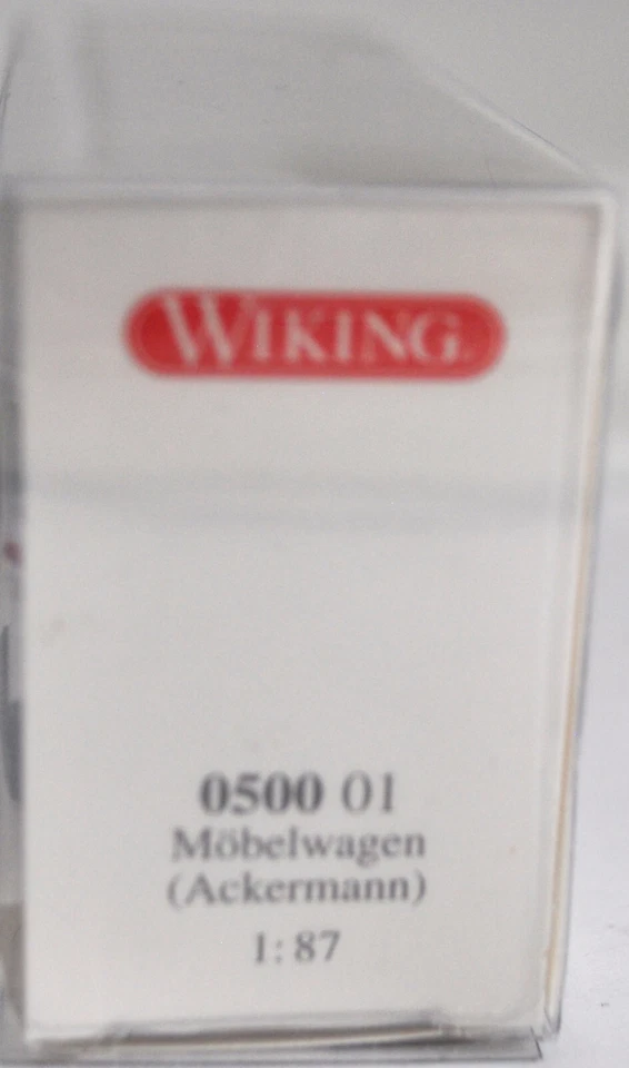 Wiking 0500 01  MB Ackermann Vintage Moving Van ("Georg Stelzer") -  NEW w/BOX - Image 4 of 4