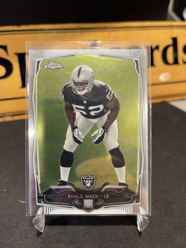  2014 Bowman Chrome Khalil Mack Rookie Card RC Oakland Raiders 123 