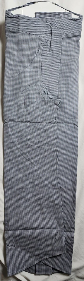 Camisa de vestir XMI clásica azul a cuadros para hombre 100 % algodón talla 16/34 Foto 3 de 4