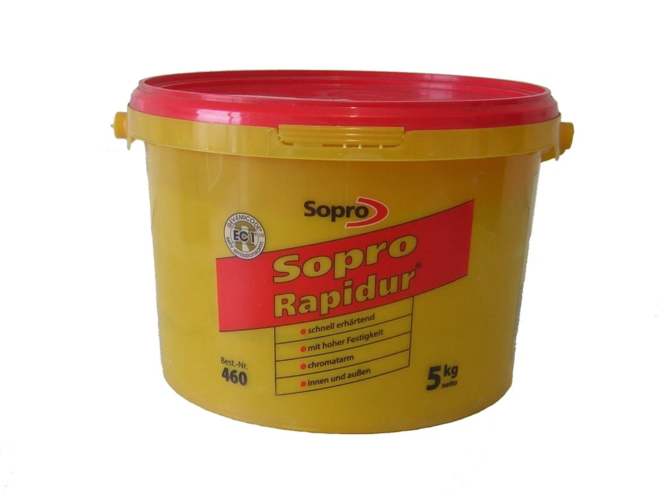 Sopro Rapidur Schnellmontagemörtel 460 Montagemörtel Mörtel 5 kg Eimer
