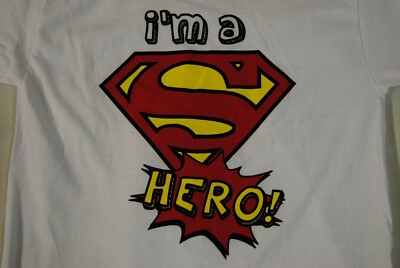 Chemise Superman Manches Courtes Garçon Taille 7 - Noir/Bleu/Rouge - Coton - Neuve