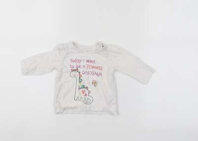 Muskat Baby weiß Baumwollmischung Pullover Größe 3-6 Monate