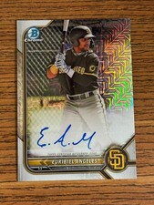 2022 Bowman Chrome Prospects Mega Box Euribiel Angeles Mojo Refractor Auto BMAEA