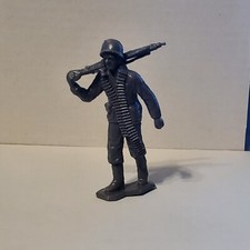 1963 Louis Marx WW2 World War 2 II Gray German Soldier 60MM Figure Figurine