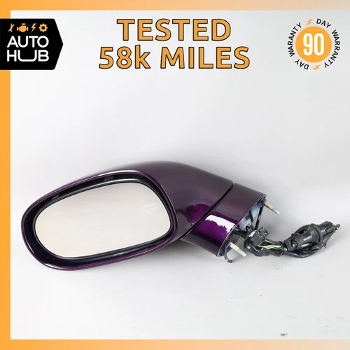 05-09 Chevrolet Corvette C6 Left Driver Side Rear View Door Mirror Purple OEM