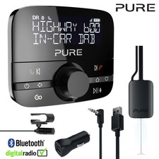 Pure Highway 600 In-Car DAB/DAB+ Digital Radio Adaptor Bluetooth Handsfree Call