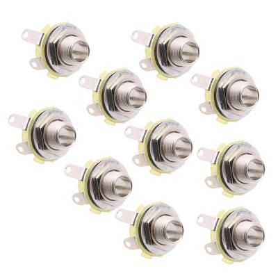 10x E-Gitarre Bass Audio 1/4 Zoll 6,35 mm Mono Eingang Ausgang Buchse Zum Selbermachen