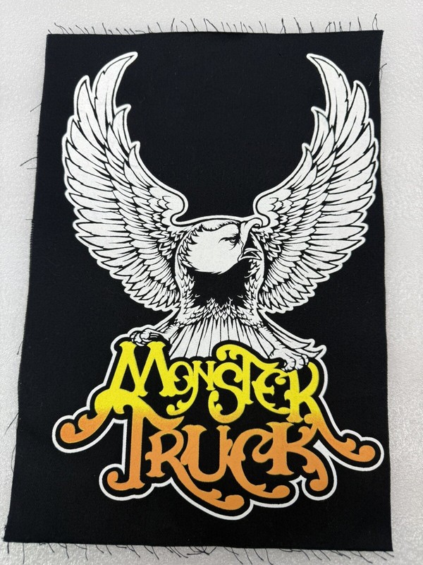 MONSTER TRUCK Canadian Rock Band Back Patch  Battlevest NOS