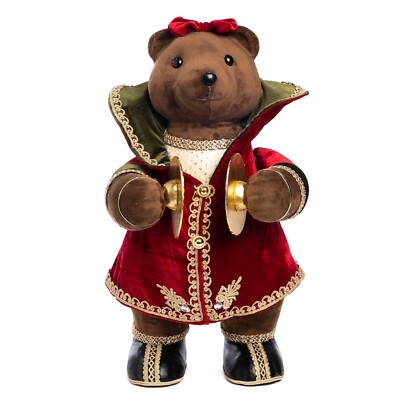 Goodwill Teddy Bärin Barock Weihnachtsbär  48 cm