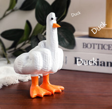 Duck You Figure - Funny Middle Finger Duck Statue Gag Gift, Desk Ornament Decor